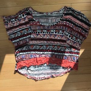 ✌🏾FREEDOM TRIBAL PRINT CROP TOP